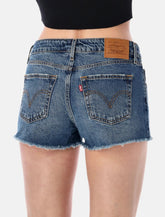 Levi’s low rise denim shorts - | Spazio Pritelli