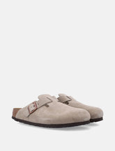 Birkenstock Boston suede sandals - Taupe - | Spazio Pritelli