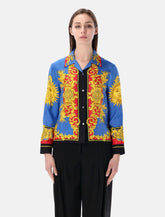Versace printed silk twill shirt - | Spazio Pritelli