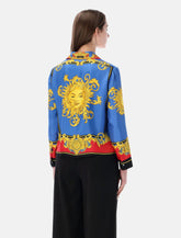 Versace printed silk twill shirt - | Spazio Pritelli