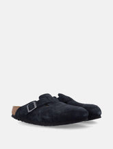 Birkenstock Boston suede sandals - Black - | Spazio Pritelli