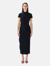 Ottolinger black Twisted Polo midi dress - | Spazio Pritelli