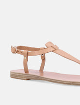 Ancient Greek Lito leather sandals - | Spazio Pritelli