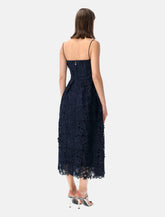 Rotate flared 3D lace midi dress - | Spazio Pritelli