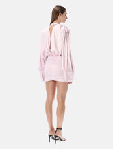 Rotate pink floral jacquard mini dress - | Spazio Pritelli