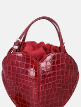 Rotate Heart bag bordeaux Croco - | Spazio Pritelli