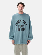 Essentials Fear of God light blue Campus 90s long sleeve tee - | Spazio Pritelli