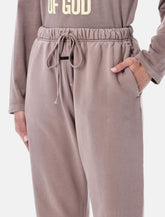 Essentials Fear Of God mauve Signature classic flare sweatpants - | Spazio Pritelli