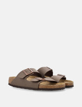 Birkenstock Arizona mocca Birko-Flor narrow sandals - | Spazio Pritelli