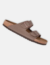 Birkenstock Arizona mocca Birko-Flor narrow sandals - | Spazio Pritelli