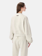 Essentials Fear of God beige 90’s raglan crewneck - | Spazio Pritelli