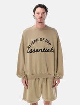 Essentials Fear of God sand Training 90s crewneck sweatshirt - | Spazio Pritelli