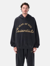 Essentials Fear of God black Training 90s hoodie - | Spazio Pritelli