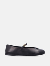 Prada black nappa leather ballerinas - | Spazio Pritelli