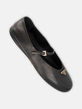Prada black nappa leather ballerinas - | Spazio Pritelli