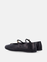 Prada black nappa leather ballerinas - | Spazio Pritelli