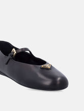 Prada black nappa leather ballerinas - | Spazio Pritelli