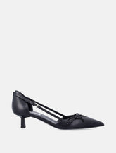Prada open-side leather pumps - | Spazio Pritelli