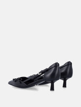 Prada open-side leather pumps - | Spazio Pritelli