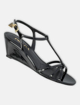 Prada patent leather wedge sandals - | Spazio Pritelli