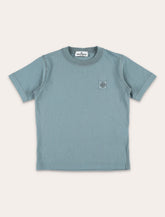 Stone Island Junior blue cotton T-shirt - | Spazio Pritelli