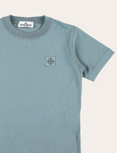 Stone Island Junior blue cotton T-shirt - | Spazio Pritelli