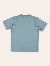 Stone Island Junior blue cotton T-shirt - | Spazio Pritelli