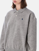 Polo Ralph Lauren cotton polo-collar sweatshirt - | Spazio Pritelli
