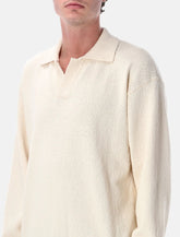 Roberto Collina irregular texture cotton polo - | Spazio Pritelli