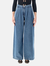 Sessùn Diegui pleated wide-leg jeans - | Spazio Pritelli