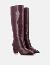 Alberta Ferretti leather knee boots - | Spazio Pritelli