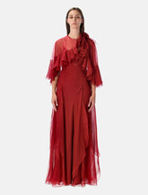Alberta Ferretti silk chiffon gown - | Spazio Pritelli