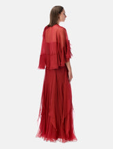 Alberta Ferretti silk chiffon gown - | Spazio Pritelli