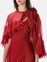 Alberta Ferretti silk chiffon gown - | Spazio Pritelli