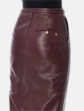 Alberta Ferretti leather midi skirt - | Spazio Pritelli