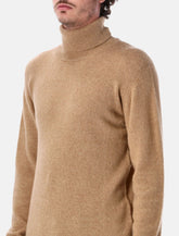 Roberto Collina camel wool turtleneck sweater - | Spazio Pritelli