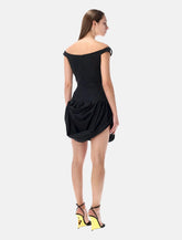 Magda Butrym off-shoulder black mini dress - | Spazio Pritelli
