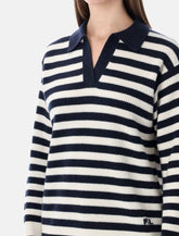 Ralph Lauren striped cashmere polo jumper - | Spazio Pritelli