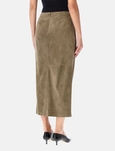 Ralph Lauren Teegan suede skirt - | Spazio Pritelli