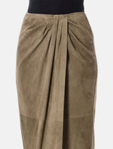 Ralph Lauren Teegan suede skirt - | Spazio Pritelli