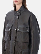 Prada washed Re-Nylon caban jacket - | Spazio Pritelli