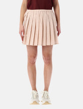 Moncler Vichy cCotton blend pleated skirt - | Spazio Pritelli