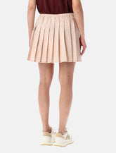 Moncler Vichy cCotton blend pleated skirt - | Spazio Pritelli