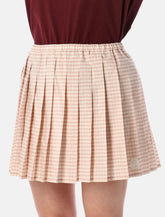 Moncler Vichy cCotton blend pleated skirt - | Spazio Pritelli