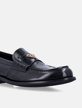 Prada brushed leather loafers - | Spazio Pritelli