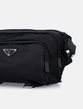 Prada black Re-Nylon and Saffiano shoulder bag - | Spazio Pritelli