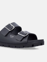 Prada Rubber Buckle Sandals - | Spazio Pritelli