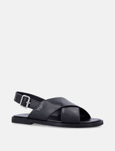 Prada crisscross leather sandals - | Spazio Pritelli