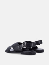 Prada crisscross leather sandals - | Spazio Pritelli