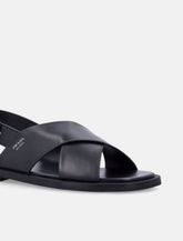 Prada crisscross leather sandals - | Spazio Pritelli